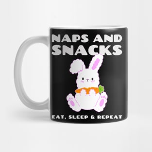 Naps and Snacks Rabbit Mug